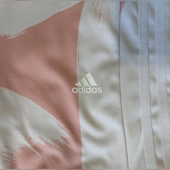 Adidas Aeroready Designed to Move Graphic High-Waist Leggings pink white small - Picture 8 of 16
